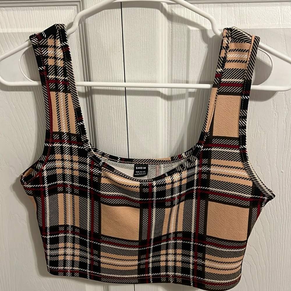 cropped tank top.
